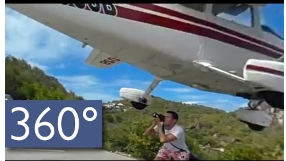 Videoja e turistit që i shpëton goditjes së aeroplanit bëhet hit në internet (Video)