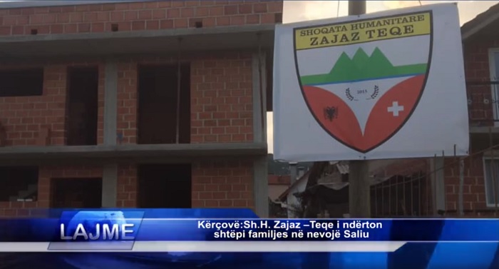 Kërçovë :Sh.H. Zajaz –Teqe i ndërton shtëpi familjes në nevojë Saliu (VIDEO)