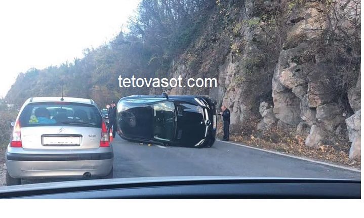 Rrotullohet Mercedesi në Strazhë, ka të lënduar (FOTO)