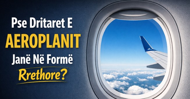 Pse Dritaret E Aeroplanit Janë Në Formë Rrethore? (VIDEO)