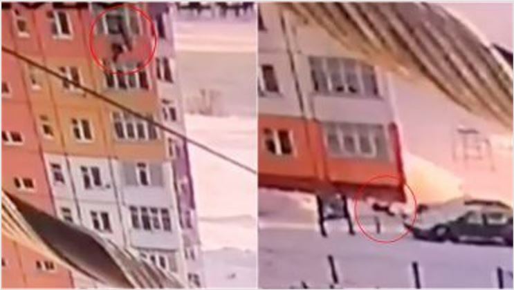 Gruaja bie nga 27 metra, ngrihet dhe ecën në këmbë..(VIDEO)