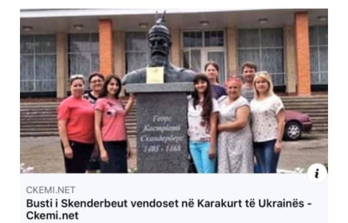 Kërçovari nga USA Ramazan Hajdini pyet pse nuk vendosent ende Skenderbeu?