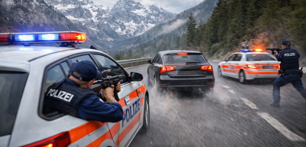 Shqiptari ndiqet nga policia zvicerane si në filma (VIDEO)