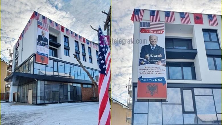 Shqiptarë kujdesen për të uruar Bidenin në një mënyrë të veçantë”, në ditën e inaugurimit të tij si President..(FOTO)