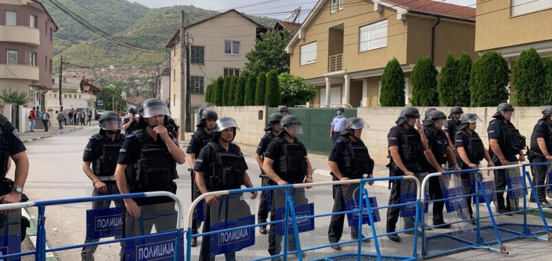 Blindohet nga policia selia e BDIs..(VIDEO)