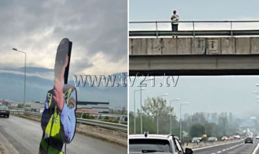 Policë prej kartoni masë preventive e SPB-së.. (FOTO)