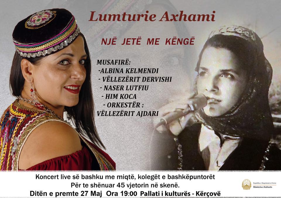 Koncert jubilar “ Një jetë me këngë “ – Lumturie Axhami Sejdini