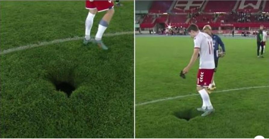 Vrima misterioze e cila u shfaq në stadiumin e ndeshjes mes Austrisë dhe Danimarkës.. (VIDEO)