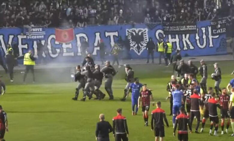 Tensionohet Situata ! Shfercerat sulmojnë futbollistët e Shkëndijës..(VIDEO)