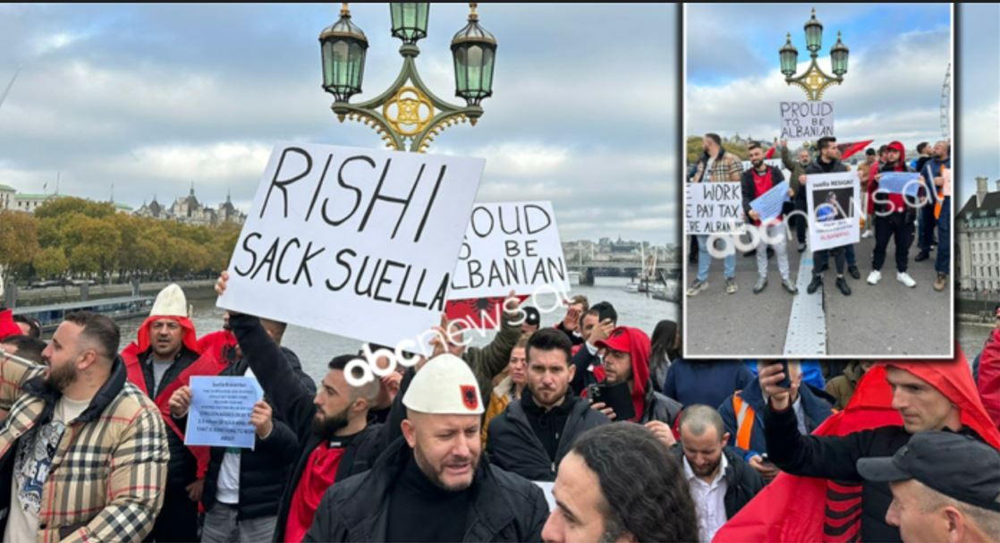 “Krenar që jam shqiptar”, emigrantët protestojnë në Londër..