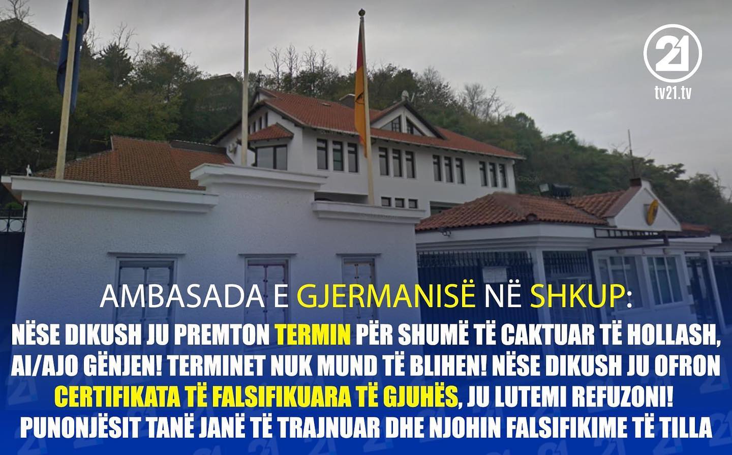 Mashtrime për viza pune në Maqedoni, Lajmërim nga Ambasada e Gjermanisë..!