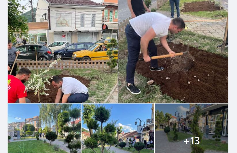 Kërçovë: Mirëmbajtja e parkut të çarshisë së vjetër të qytetit nga Afaristët..(FOTO)