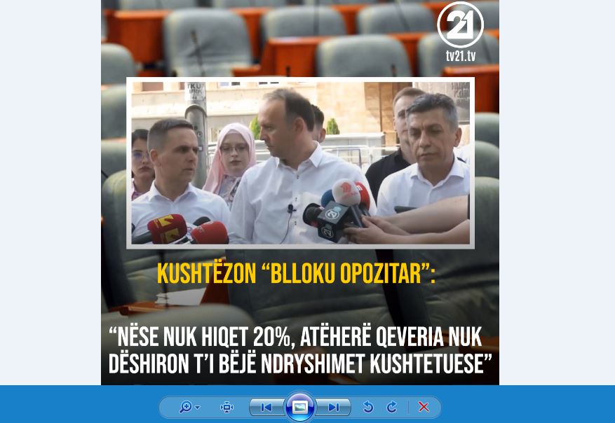 Kushtëzon “Blloku opozitar”: Nëse nuk hiqet 20%, atëherë Qeveria nuk dëshiron t’i bëjë ndryshimet kushtetuese..(VIDEO)