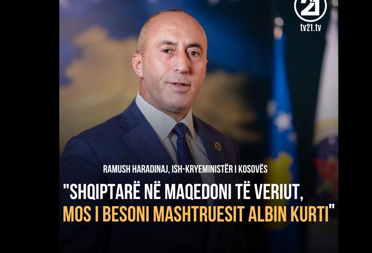 Haradinaj: Shqiptarë në Maqedoni të Veriut, mos i besoni mashtruesit Albin Kurti..!