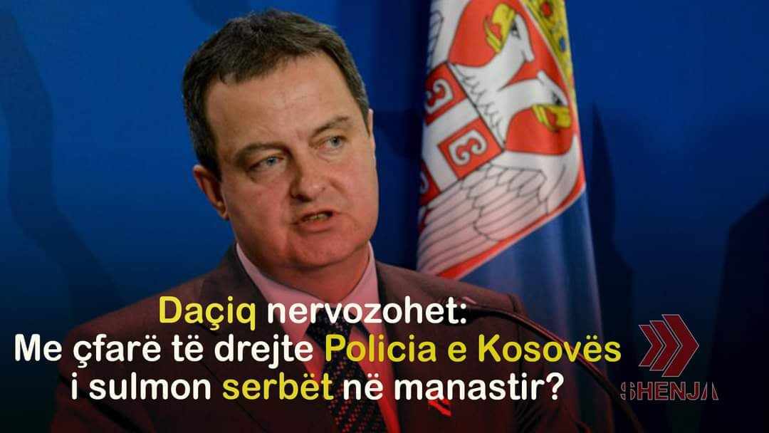 Daçiq nervozohet: Me çfarë të drejte Policia e Kosovës i sulmon serbët në manastir..?