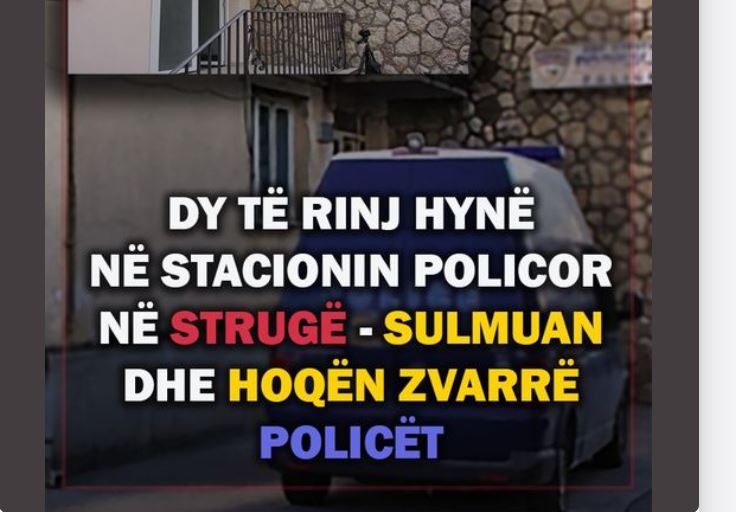 Dy të rinj hynë në stacionin policor dhe nisën ti rrahin policët..!