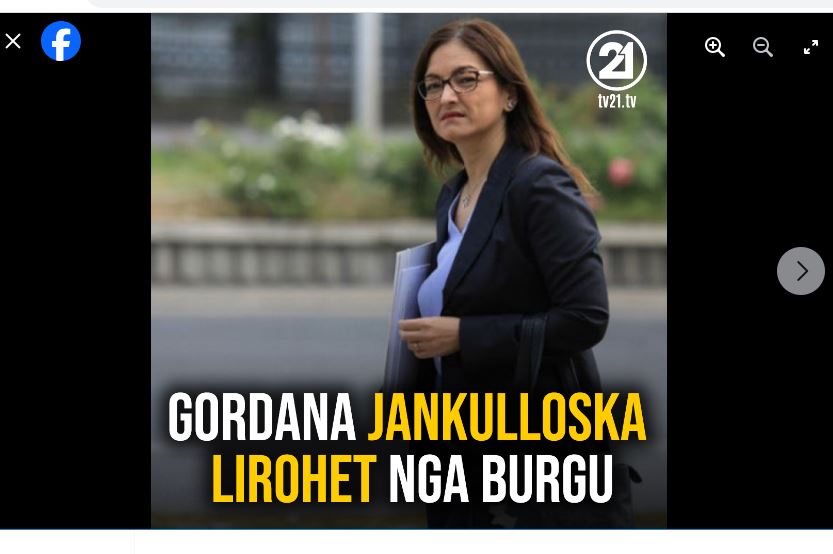 Gordana Jankulloska lirohet përkohësisht nga burgu..!