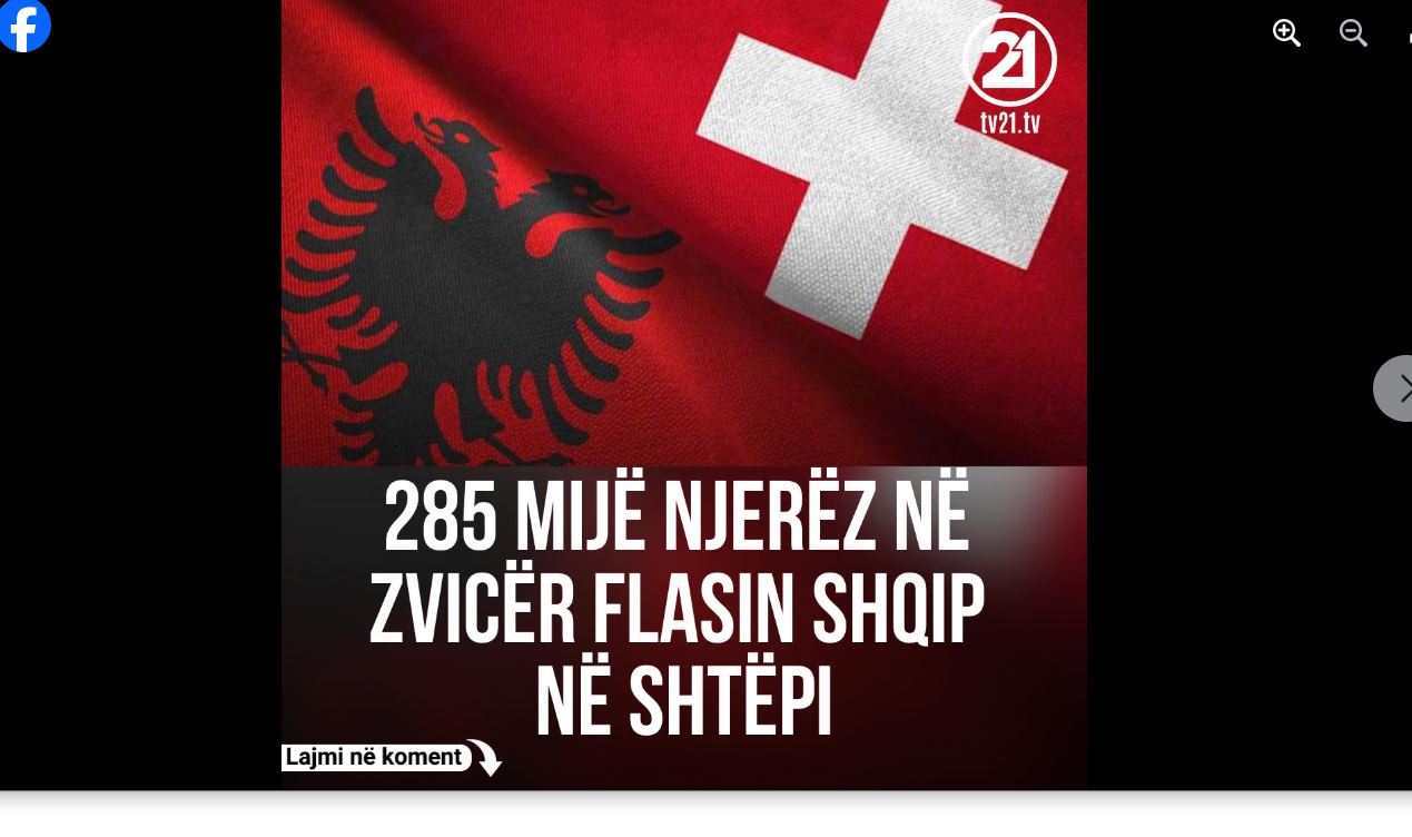 Mediumi zviceran: 285 mijë njerëz në Zvicër flasin shqip në shtëpi..