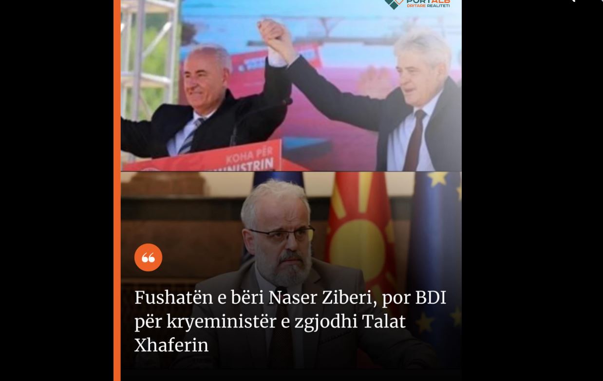 Fushatën e bëri Naser Ziberi, por BDI për kryeministër e zgjodhi Talat Xhaferin..