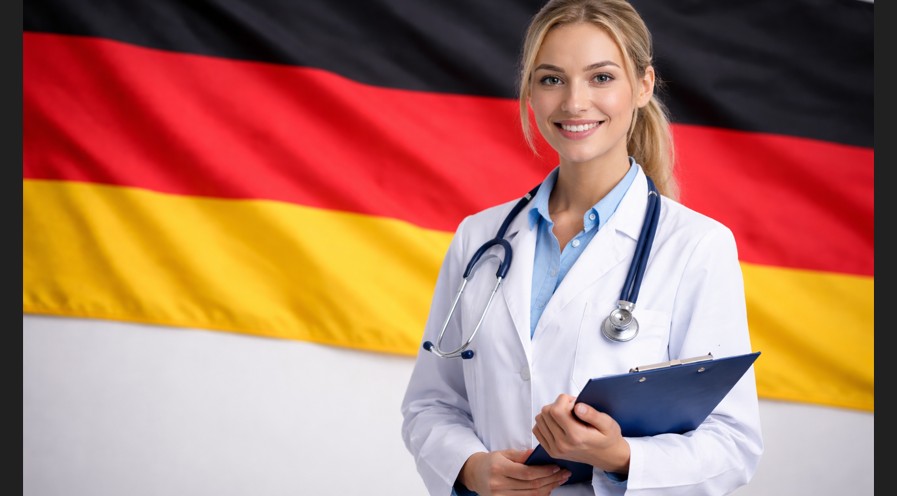 Mjekja Shqiptare ngjehet shum e lumtur që erdhi në Gjermani ?