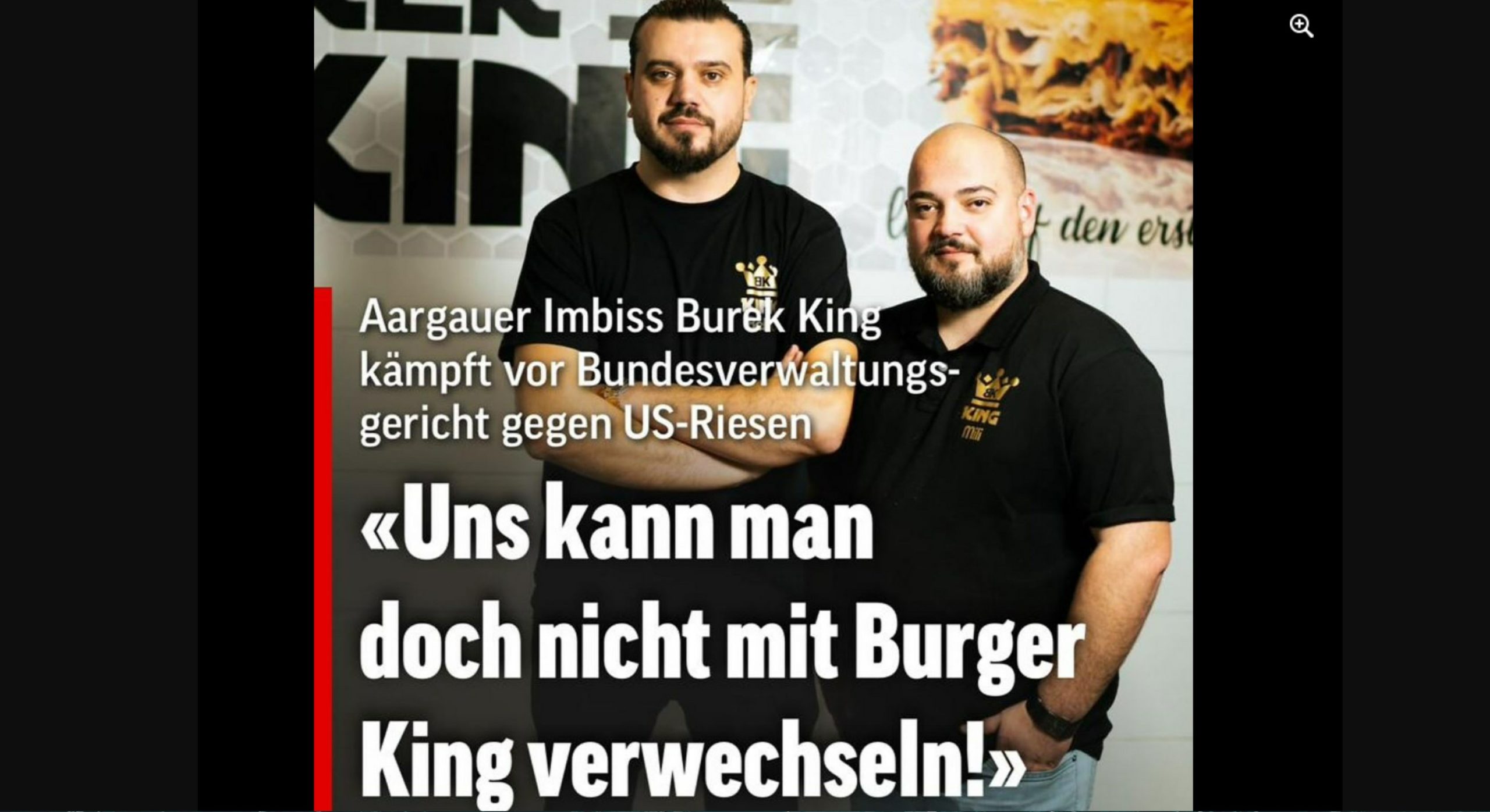 Burek King qëndron fuqishëm kundër Burger King..