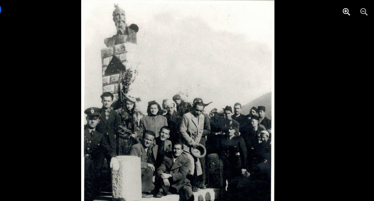 Përurimi i bustit të Gjergj Kastriot në Kërçovë me rastin e ditës së Pavarësisë Kombëtare 1941