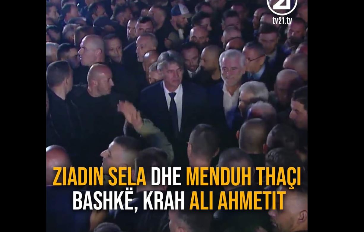 Ali Ahmeti bashkon Menduh Thaçin dhe Ziadin Selën..!