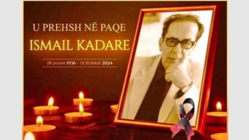 Qeveria shqiptare shpall 2 ditë zie për humbjen e shkrimtarit të madh Ismail Kadare..