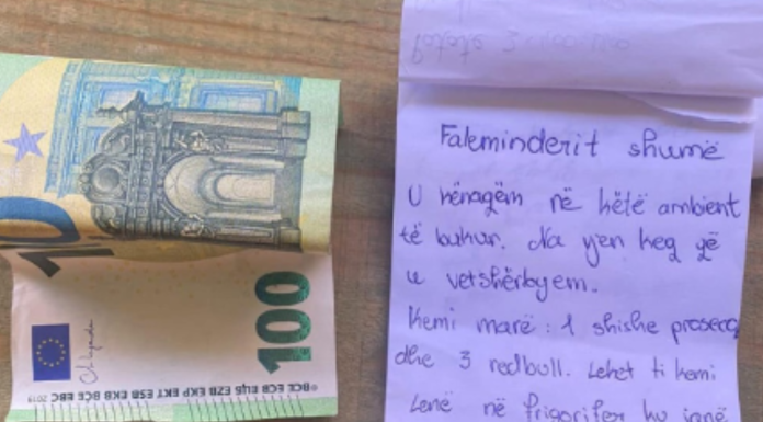 Mori pije kur lokali ishte mbyllur, kosovari kërkon falje dhe i lë 100 euro në frigorifer..!