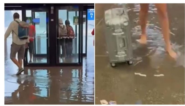 Tërbohet moti në Itali! Aeroporti mbushet me ujë..(VIDEO)