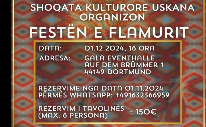 Shoqata Kulturore Uskana – Dortmund organizon festën e Flamurit 🇦🇱