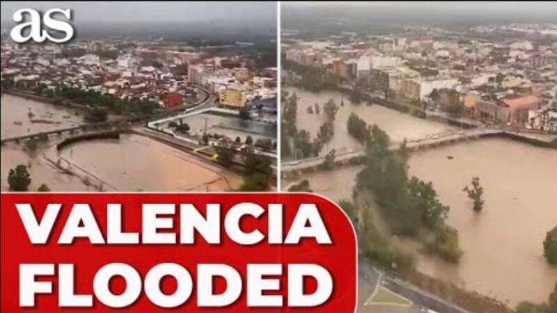 Pamje apokaliptike nga Spanja, uji merr para çdo gjë! Ja si duket Valencia (VIDEO)