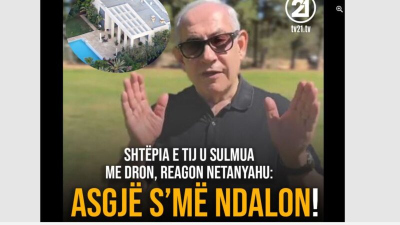 Shtëpia e tij u sulmua me dron, reagon Netanyahu: Asgjë s’më ndalon..!? (VIDEO)