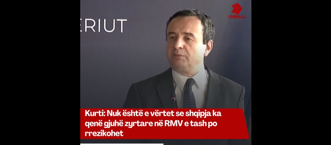 Kurti: Nuk është e vërtet se shqipja ka qenë gjuhë zyrtare në RMV e tash po rrezikohet..