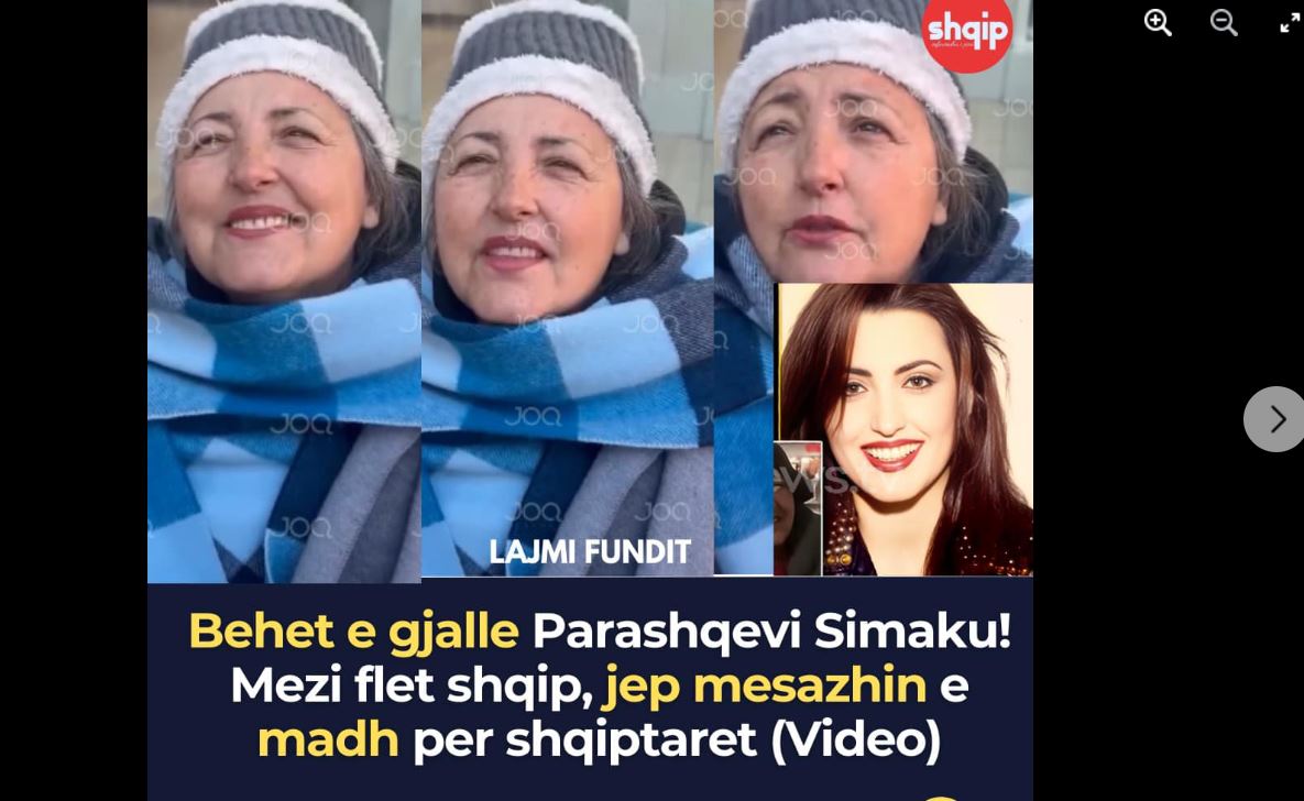 Del një VIDEO e re Parashqevi Simakut, falënderon edhe në shqip..(VIDEO)