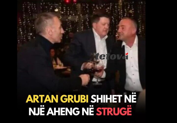 Artan Grubi shihet në një aheng në Strugë (FOTO)