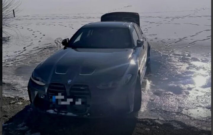Futet me BMW në borë, i bie pishman për tërë jetën..