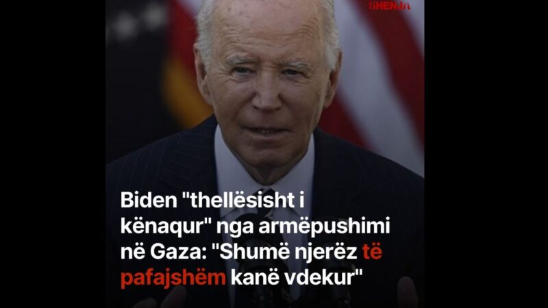 Biden “thellësisht i kënaqur” nga armëpushimi në Gaza: “Shumë njerëz të pafajshëm kanë vdekur”..