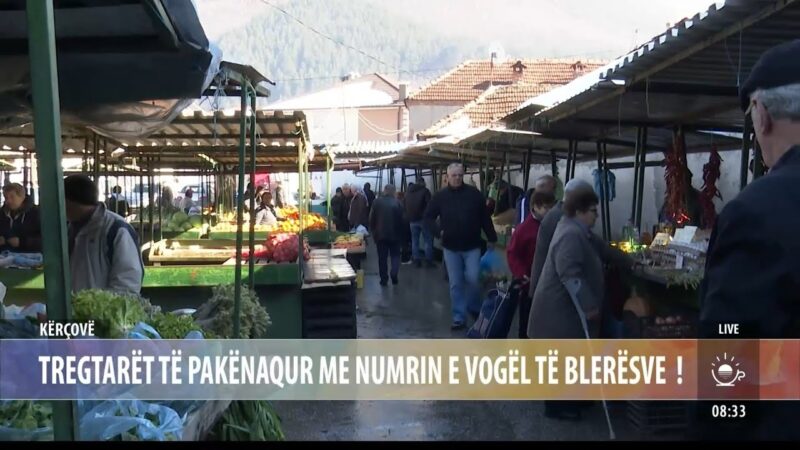 Kërçovë : Tregtarët të pakënaqur me numrin e vogël të blerësve..! (VIDEO)