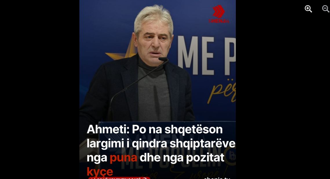 Ahmeti: Po na shqetëson largimi i qindra shqiptarëve nga puna dhe nga pozitat kyçe