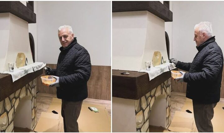 Mesuesi Enver Selimi pikturon oxhakun e Konakut Kërçovarë