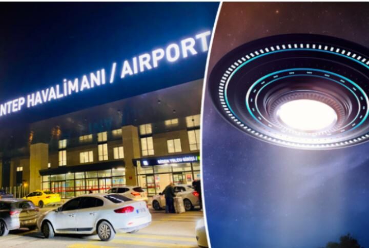 Kaos në aeroportin turk, një objekt misterioz ndriçon qiellin..!?