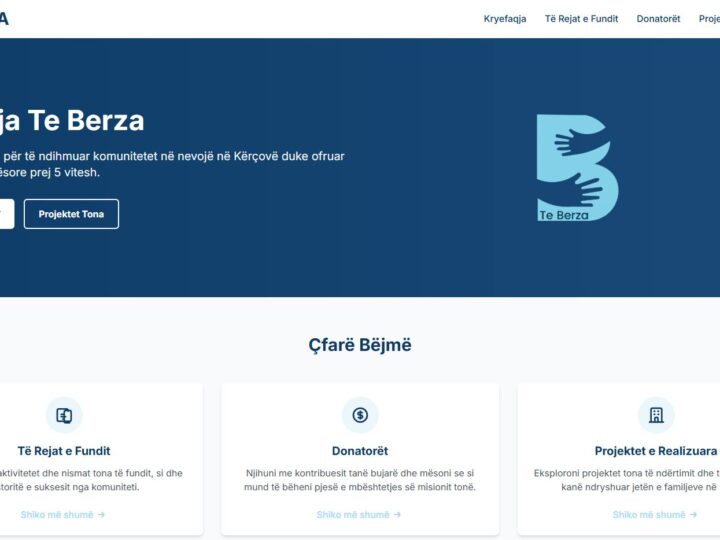 Me kënaqësi ju njoftojmë se Lëvizja “Te Berza” tashmë ka faqen e saj zyrtare në internet!