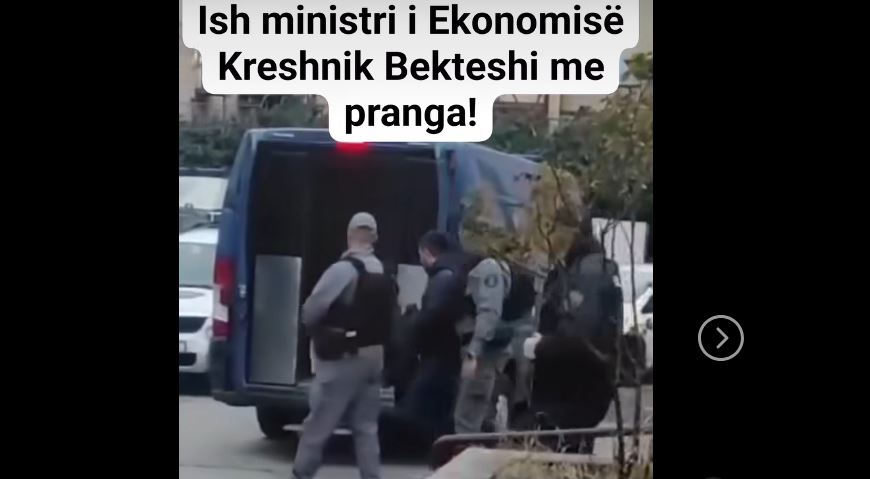 Kreshnik Bekteshi me pranga në duar dërgohet në paraburgim..!? (VIDEO)