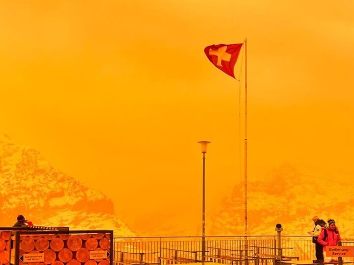 Pluhur nga Sahara mbulon sot qiellin e Zvicrës !?