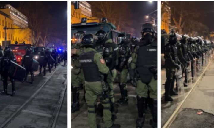 Protestuesit forcave speciale te Kuvendi i Serbisë: Shkoni në Kosovë..!? (VIDEO)