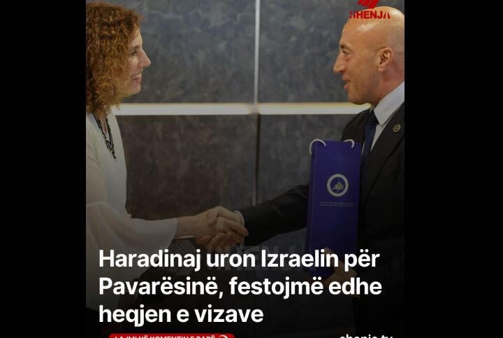 Haradinaj uron Izraelin për Pavarësinë, festojmë edhe heqjen e vizave..!?