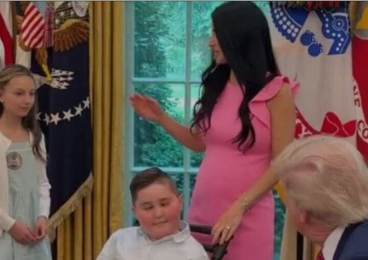 Familjen shqiptare Xhaferi takim me Trump