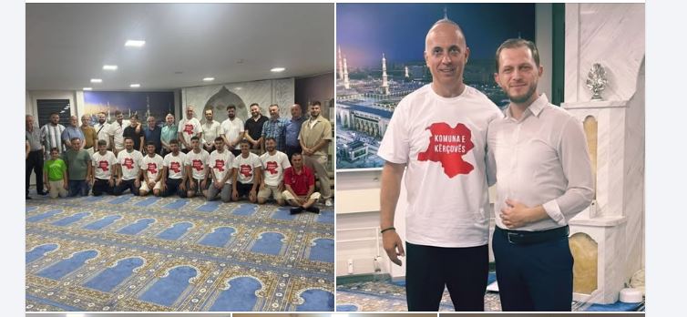 Kryetari Fatmir Dehari reth viziës së Xhamis Kërçova ne Zvicër (FOTO)