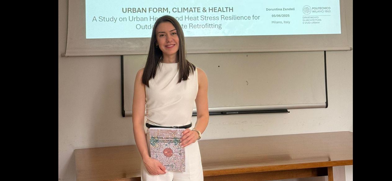 URIME: Kercovarja Doruntina Zendeli mbron me sukses doktoraturën në Politeknikun e Milanos